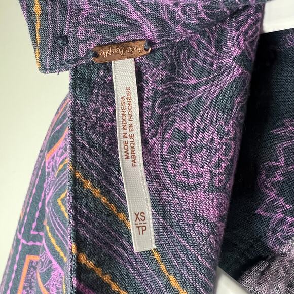 Free People Walking On A Dream Cut Out Tunic Top Size XS - Picture 5 of 7